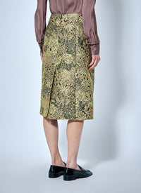 Dries Van Noten Women Floral Jacquard A-Line Midi Skirt