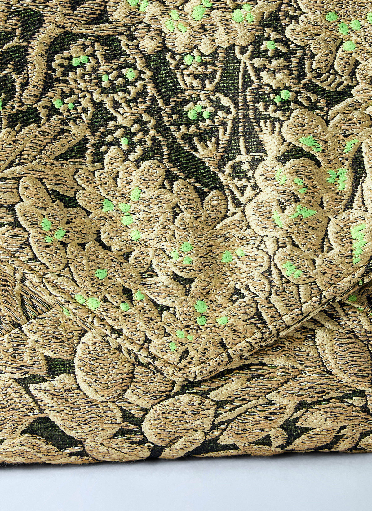 Dries Van Noten Women Floral Embroidered Clutch With Chain Strap