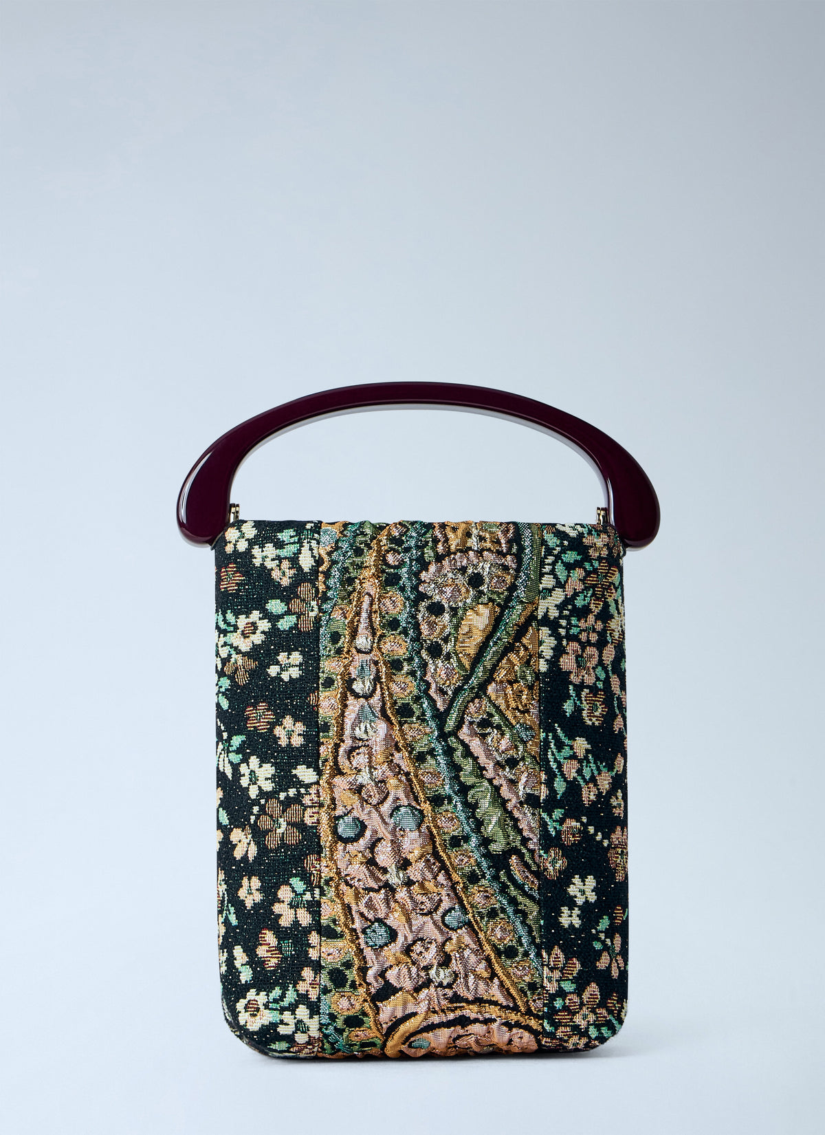 Dries Van Noten Women Micro Floral Jacquard Top-Handle Bag