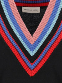 Dries Van Noten Women V-Neck Wool Top