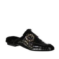 Eleventy Eleventy Leather Fur Mules Women