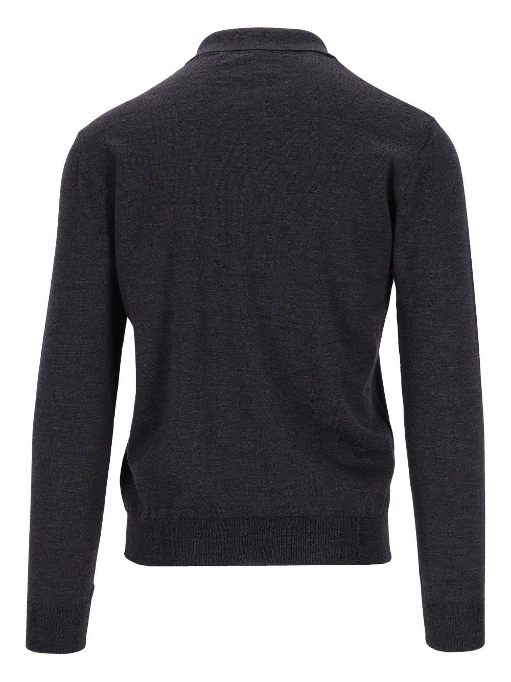 Valentino Garavani Men Wool Knit Polo Shirt