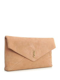 Saint Laurent Saint Laurent Women Cassandre Envelope Clutch In Nubuck Leather