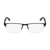 Lacoste Eyeglasses Rectangle Full Rim, Matte Blue Frame and Clear Demo Lenses Lens L2237424