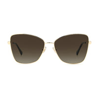 Jimmy Choo Sunglasses Butterfly Full Rim, Gold Frame and Brown Gradient Lens TESO/S0000HA