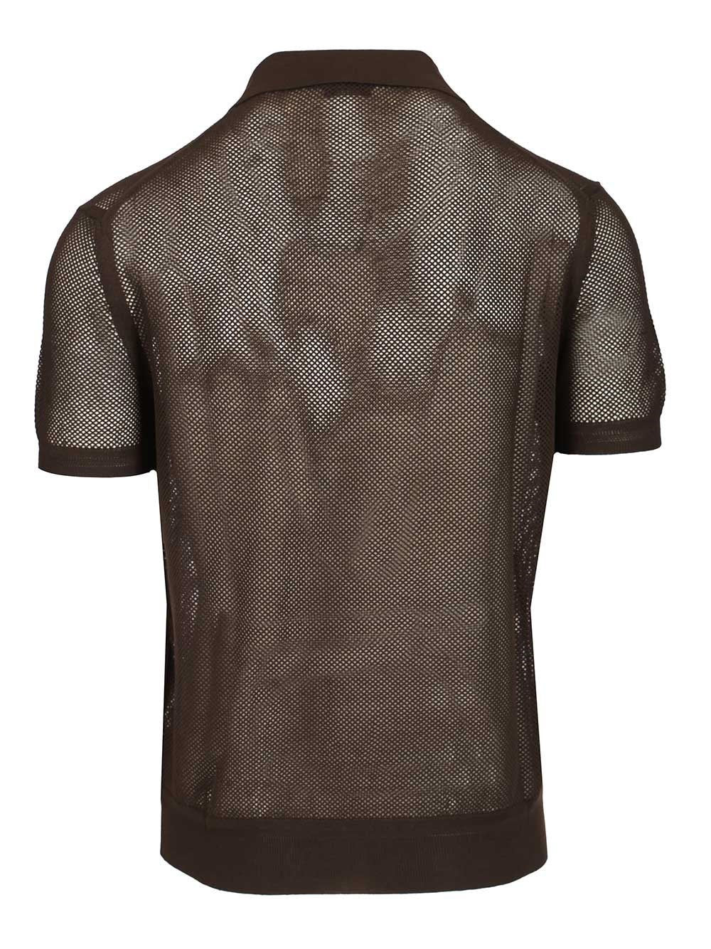 Tom Ford Men Knitted Polo Shirt
