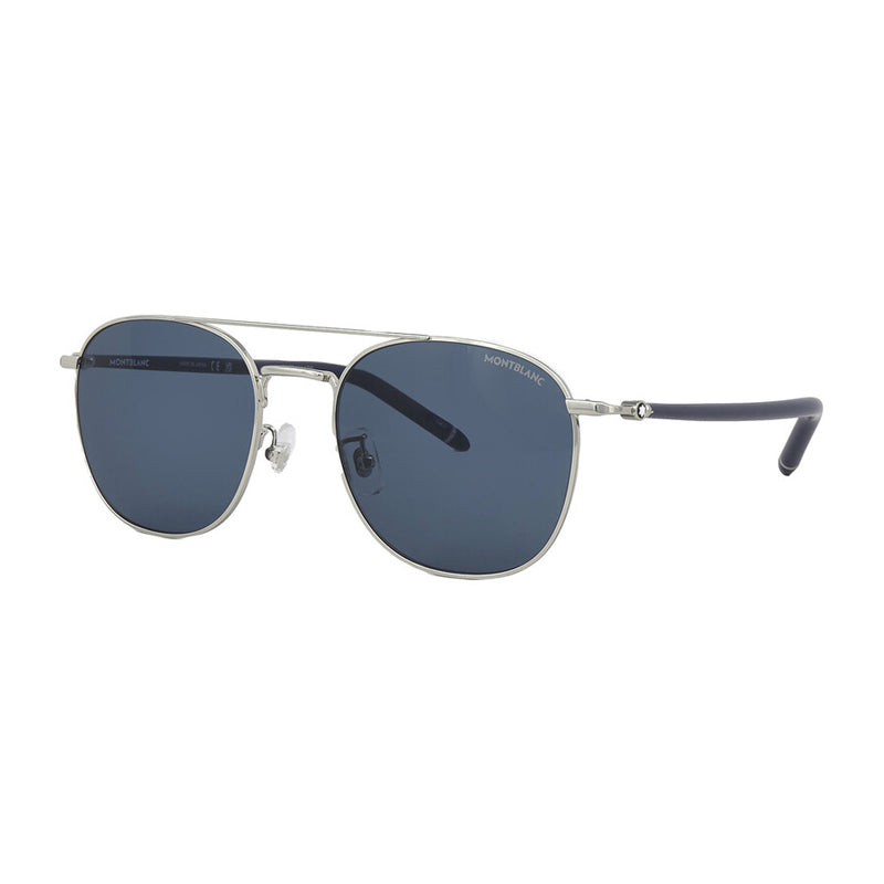 Montblanc Sunglasses Square Full Rim, Gold Frame and Nicotine Lens MB0271S004