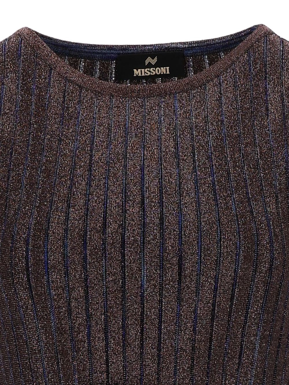 Missoni Women Long Lamé Viscose Dress With A Belt