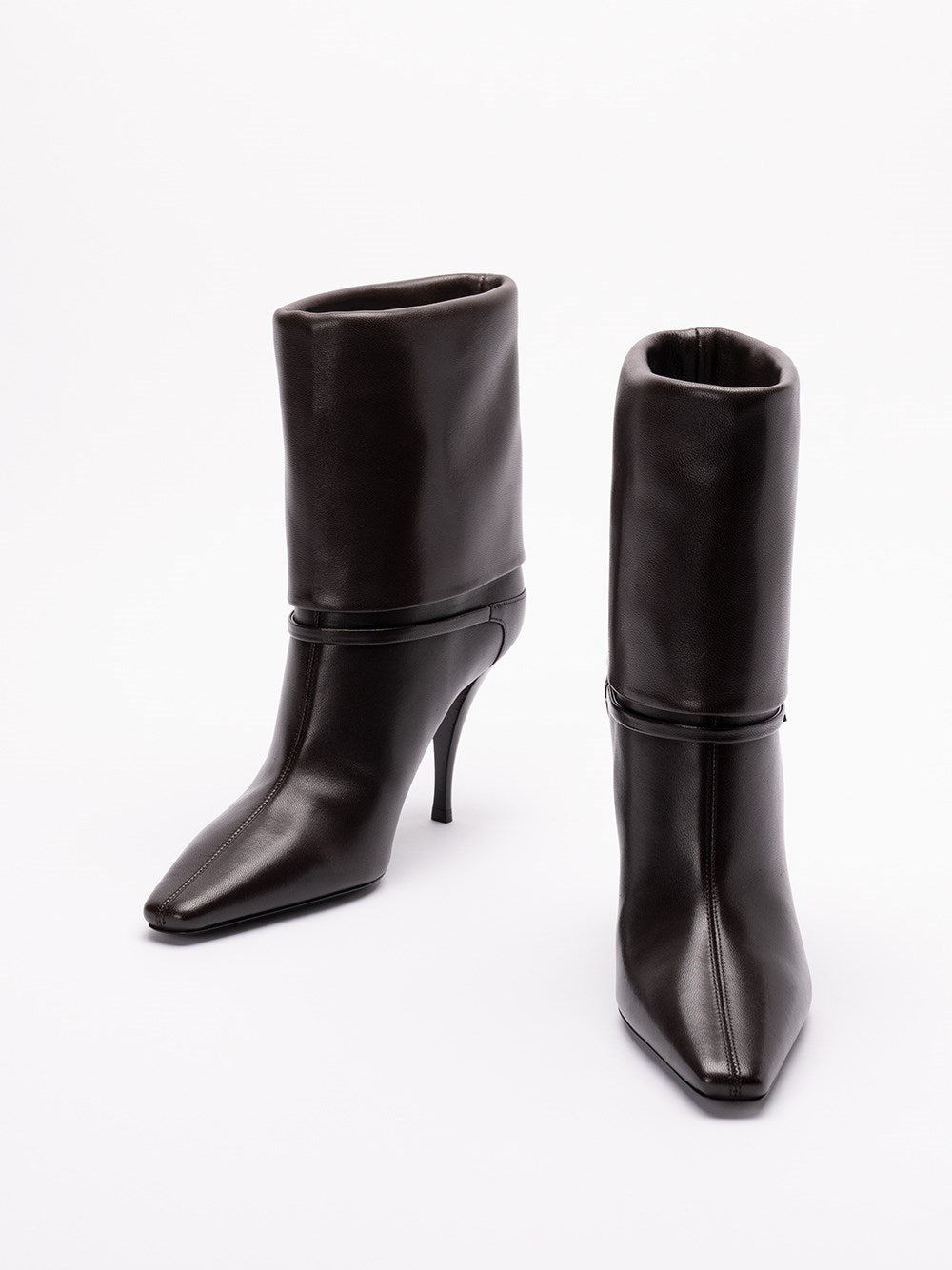 Saint Laurent Women Niki Booties In Smooth Leather