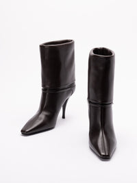 Saint Laurent Women Niki Booties In Smooth Leather