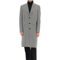 Alexander Mcqueen Pied-De-Poule Wool Coat Men