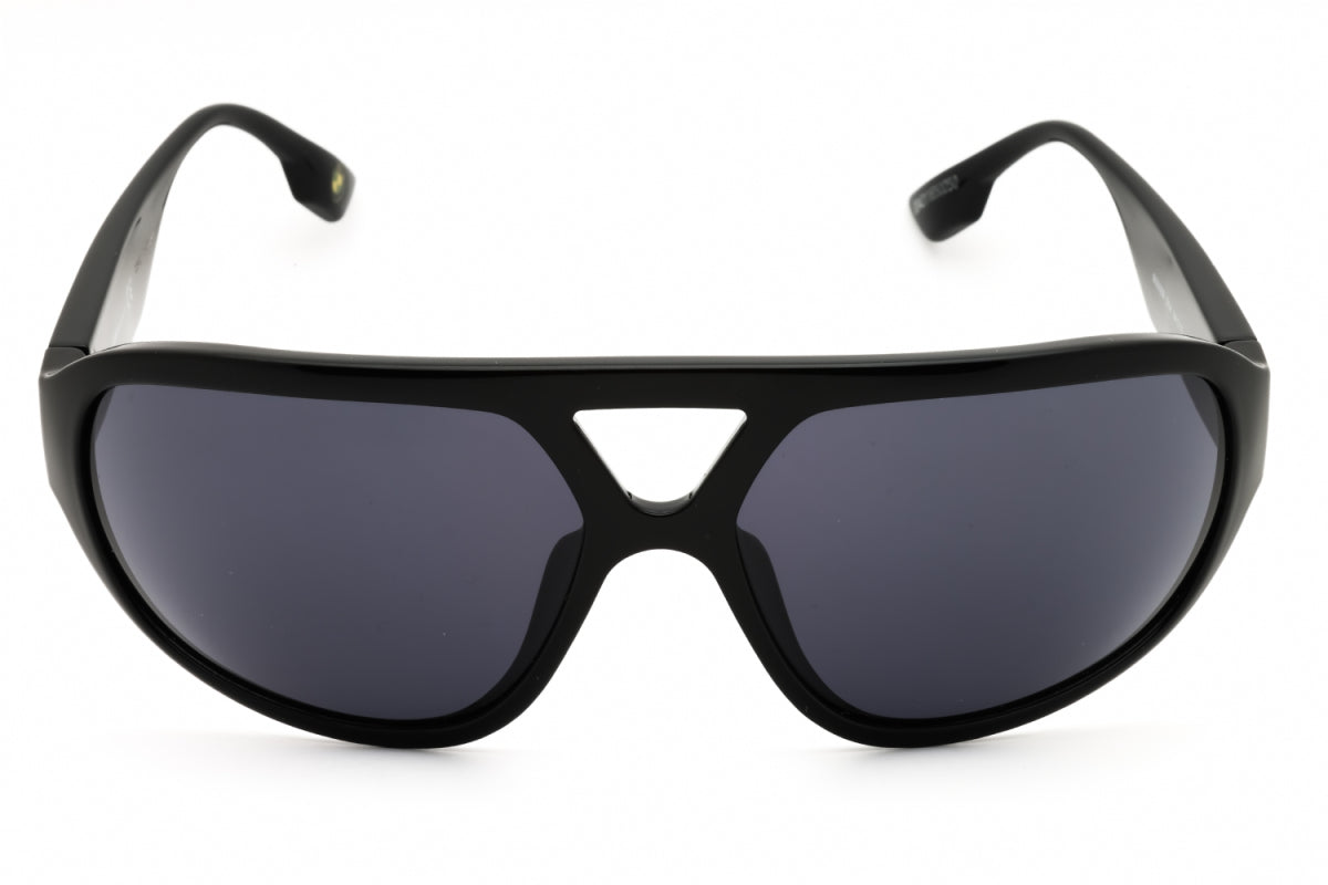 BMW BMW Sunglasses Rectangle Full Rim, Shiny Black Frame and Smoke Lens BS000901A