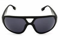 BMW BMW Sunglasses Rectangle Full Rim, Shiny Black Frame and Smoke Lens BS000901A