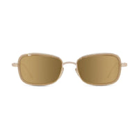 Loewe Sunglasses Geometric Full Rim, Shiny Yellow Frame and Yellow Mirror Lens LW40159U32G