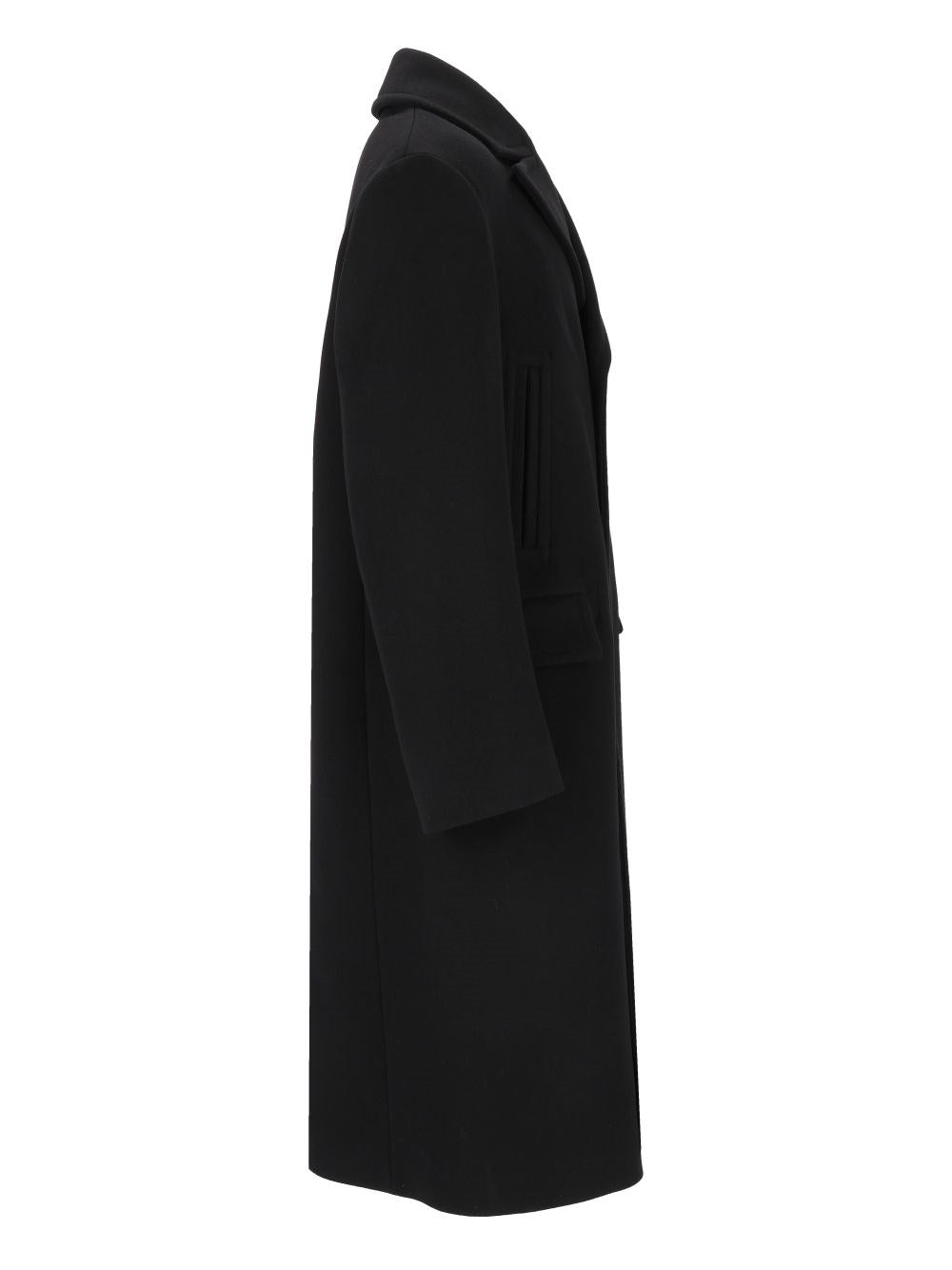Fendi Men Wool And Angora Coat