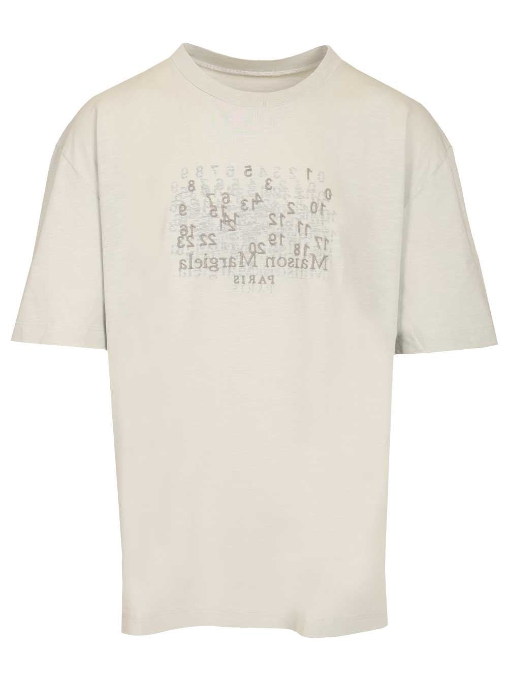 Maison Margiela Men Embroidered Cotton T-Shirt