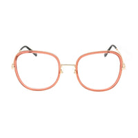 Marc Jacobs Eyeglasses Round Full Rim, Pink/Gold Frame and Clear Demo Lenses Lens MARC7010S4500