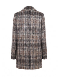 Peserico Women Double-Breasted Coat In Mohair Wool Blend