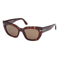 Tom Ford Sunglasses Cat Eye Full Rim, Blonde Havana Frame and Brown Lens FT119053E