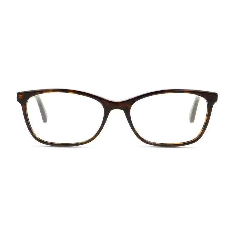 Gucci Eyeglasses Cat Eye Full Rim, Havana Frame and Clear Demo Lenses Lens GG0613O002