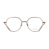 Bottega Veneta Eyeglasses Round Full Rim, Gold Frame and Clear Demo Lenses Lens BV1076OA001