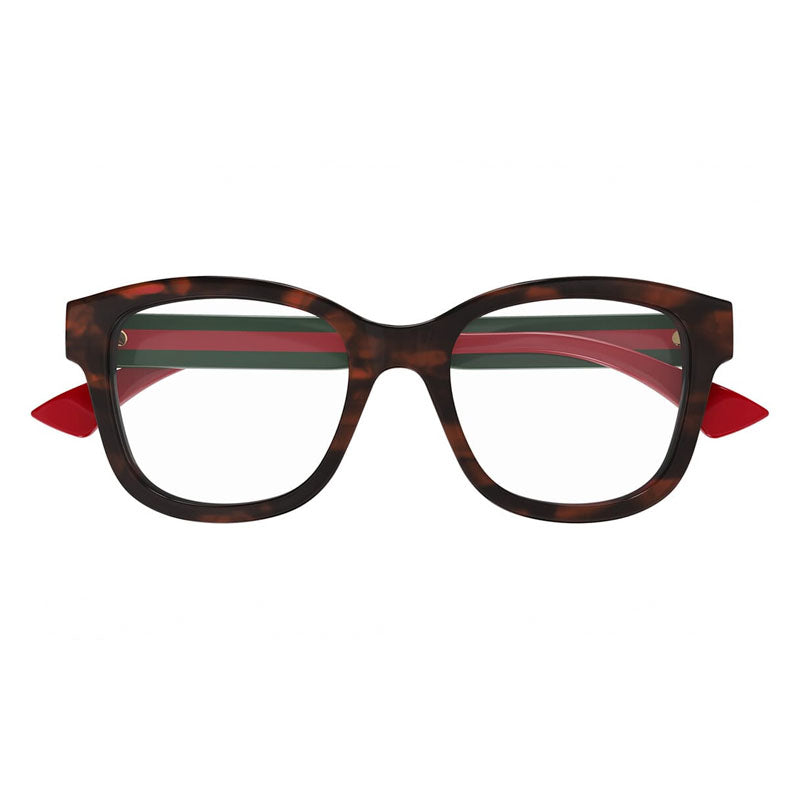 Gucci Eyeglasses Square Full Rim, Black Frame and Clear Demo Lens Lens GG1863O001