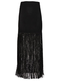Alaïa Women Tubular Skirt With Fringes