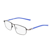 Nike Nike Eyeglasses Rectangle Full Rim, Matte Black/Astronomy Blue Frame and Clear Demo Lenses Lens NIKE6067004
