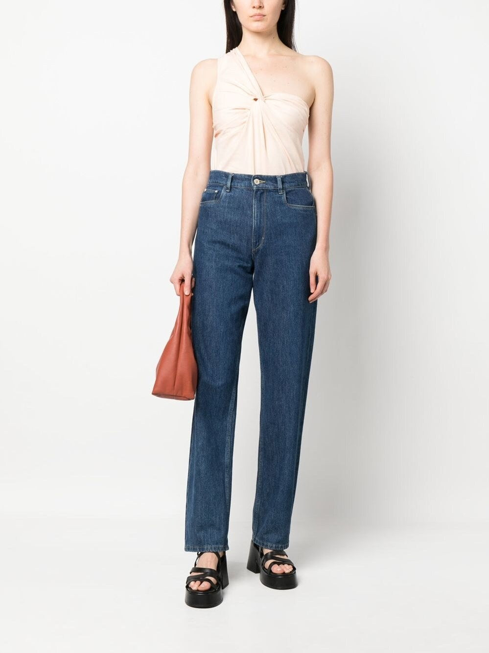 Forte_forte Forte_Forte Women Sand One-Shoulder Top