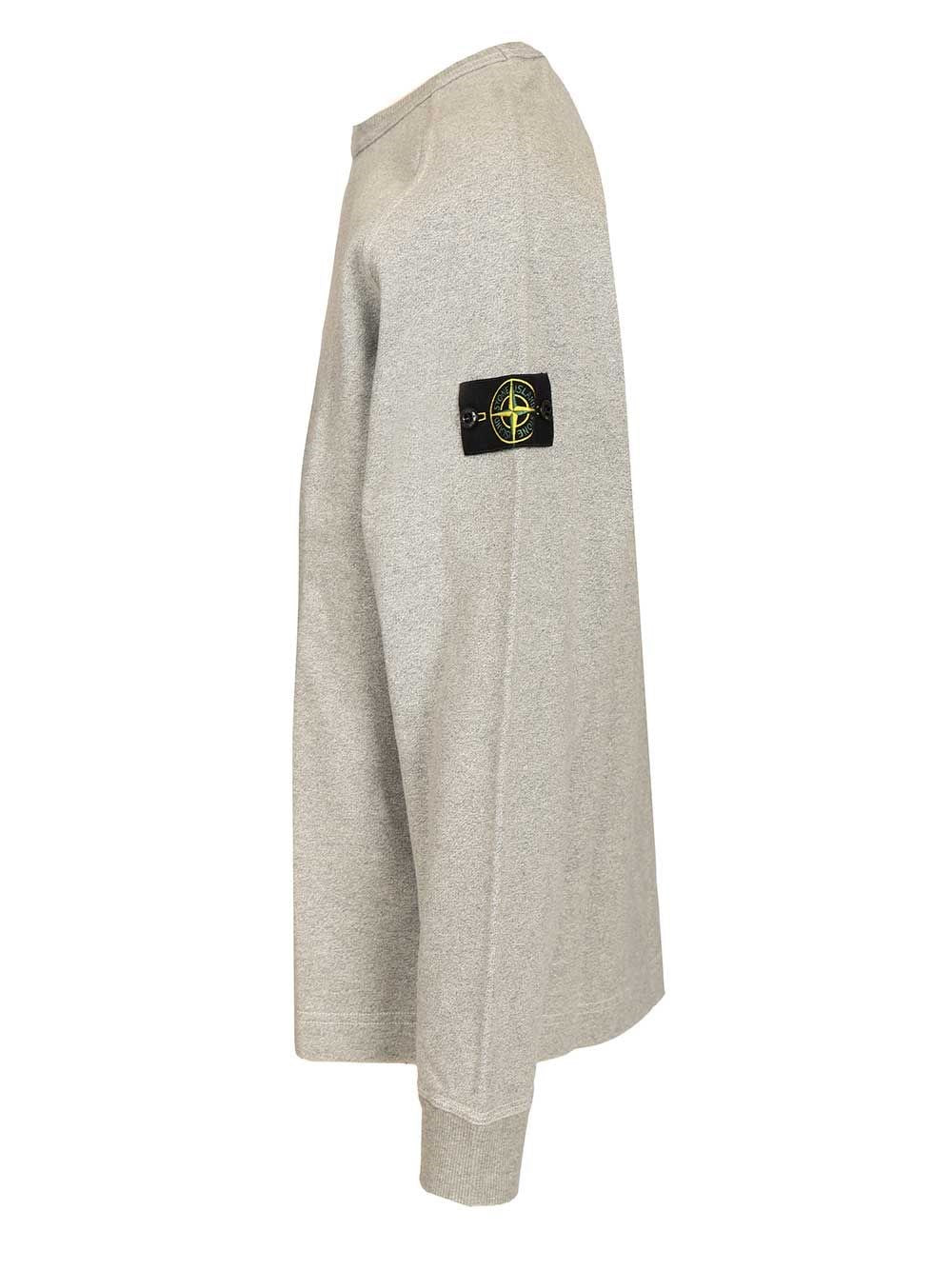 Stone Island Men Grey Melange Sweatshirt