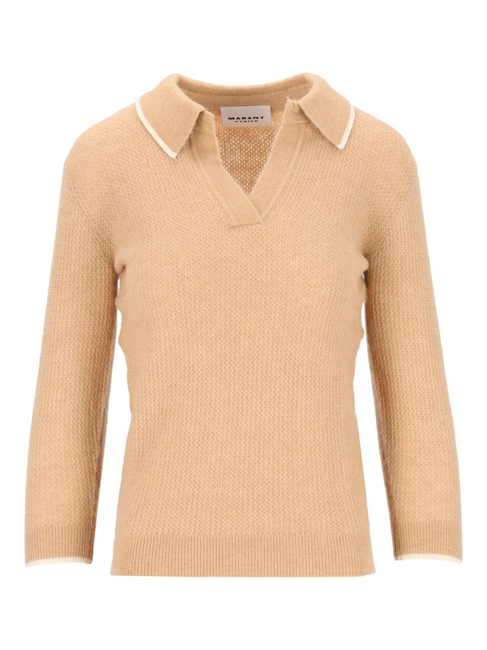 Marant Etoile Women "Nathalie-Gb" Blend Polo Sweater