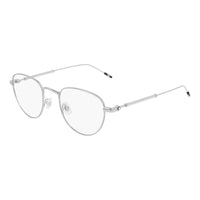 Montblanc Eyeglasses Square Full Rim, Gold Frame and Clear Demo Lens Lens MB0111O002