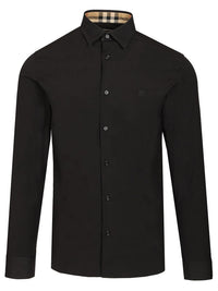 Burberry Burberry Men Slim Fit Shirt In Stretch Cotton
