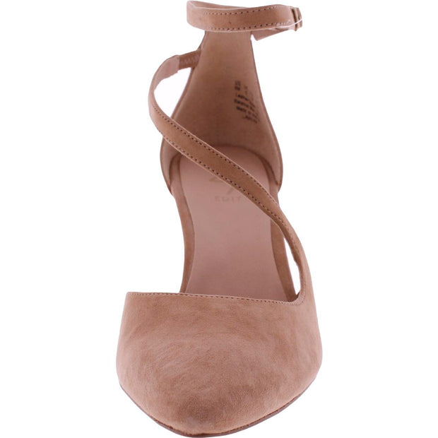 Abilyn Womens Comfort Insole Pointed Toe Ankle Strap