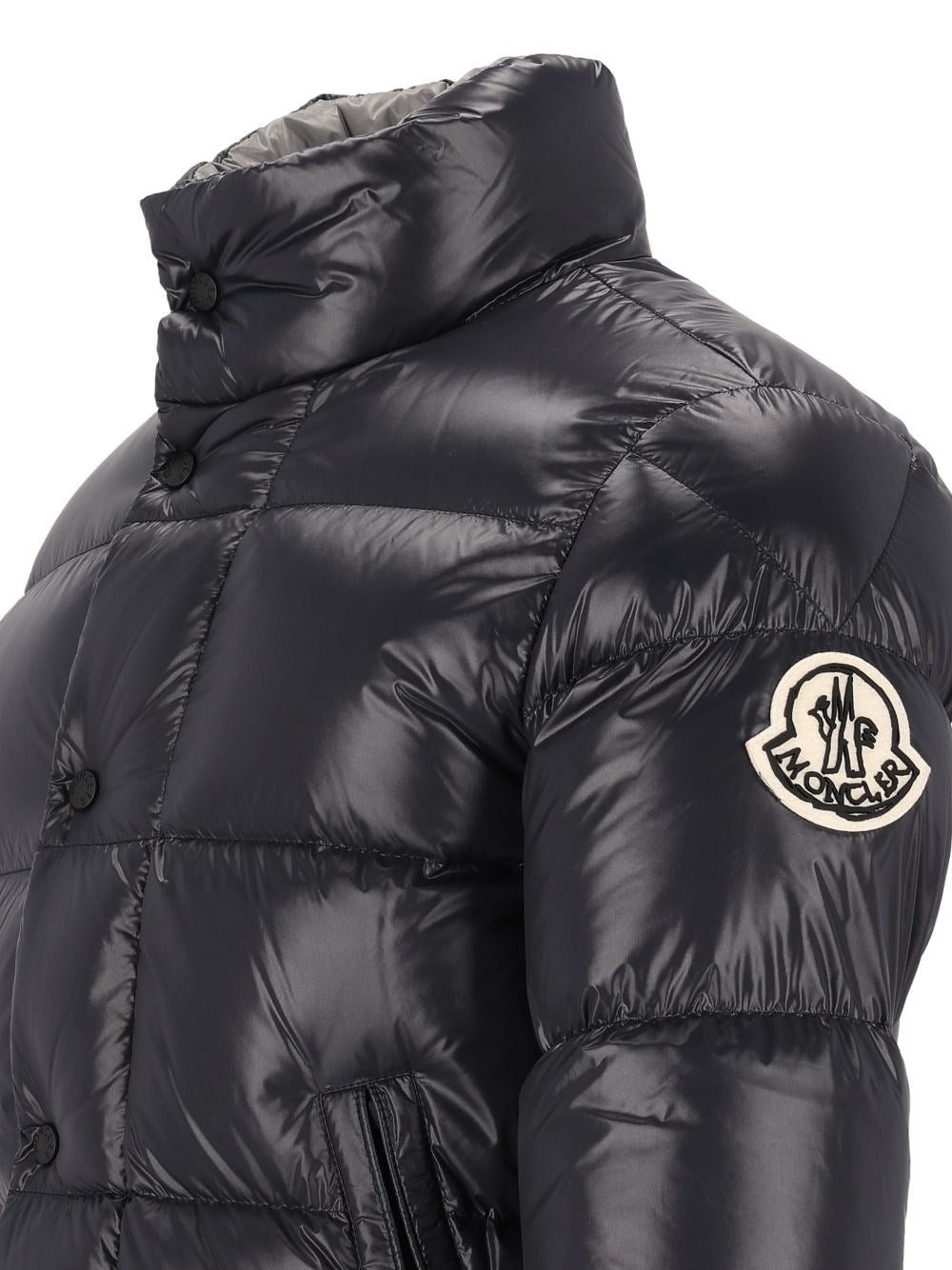 Moncler Men "Bendola" Short Down Jacket In Lacquer