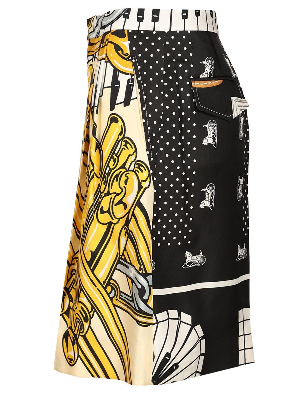 Celine Women Printed Silk Twill Shorts