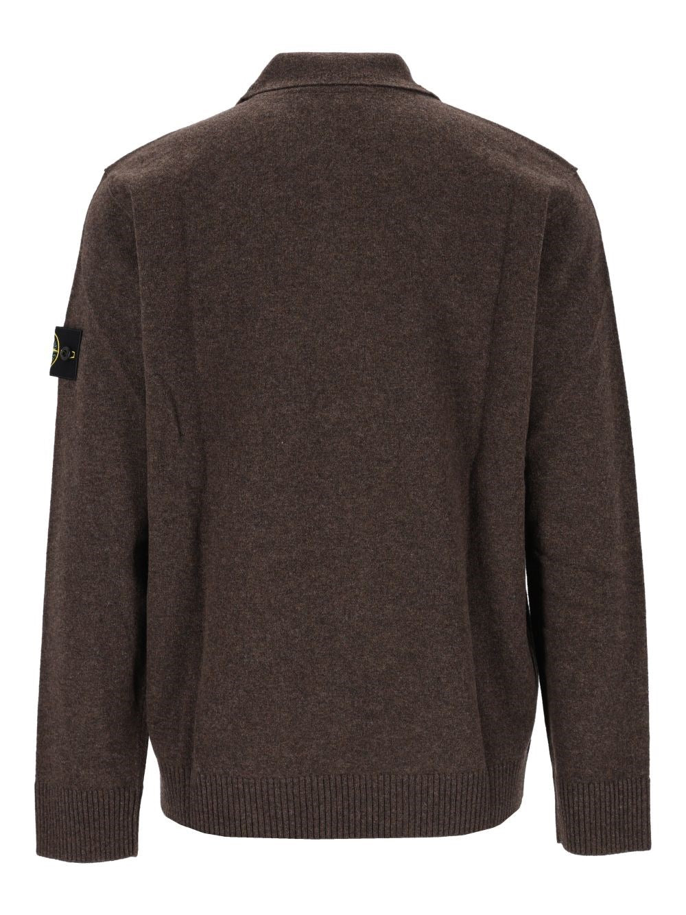 Stone Island Men Rws Geelong Lightweight Wool Polo Sweater