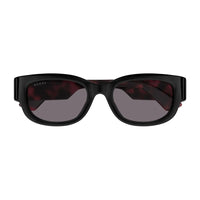 Gucci Sunglasses Square Full Rim, Black/Havana Frame and Violet Lens GG1667SK003