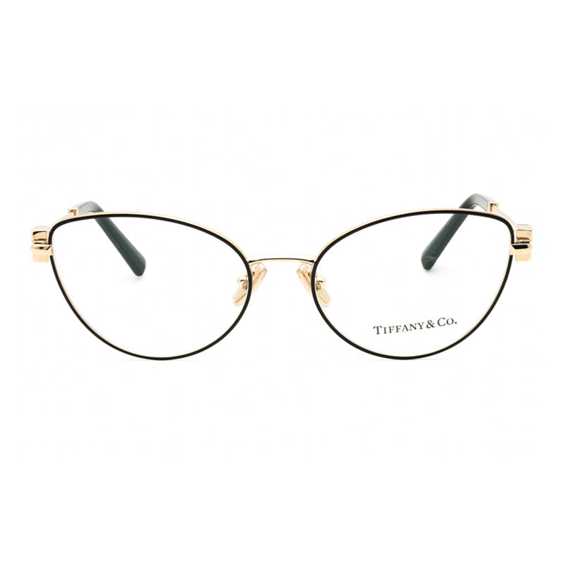 Tiffany & Co. Eyeglasses Cat Eye Full Rim, Black/Gold Frame and Clear Demo Lenses Lens TF1159B6164