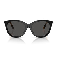Burberry Sunglasses Oval Full Rim, Black Frame and Dark Grey Lens BE44554161/87