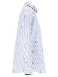 Etro Women Striped Jacquard Cotton Shirt