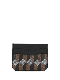 Au Depart Women Printed Leather Card Holder