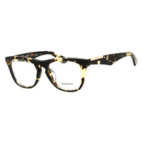 Burberry Eyeglasses Square Full Rim, Dark Havana Frame and Clear Demo Lenses Lens BE2409F4106