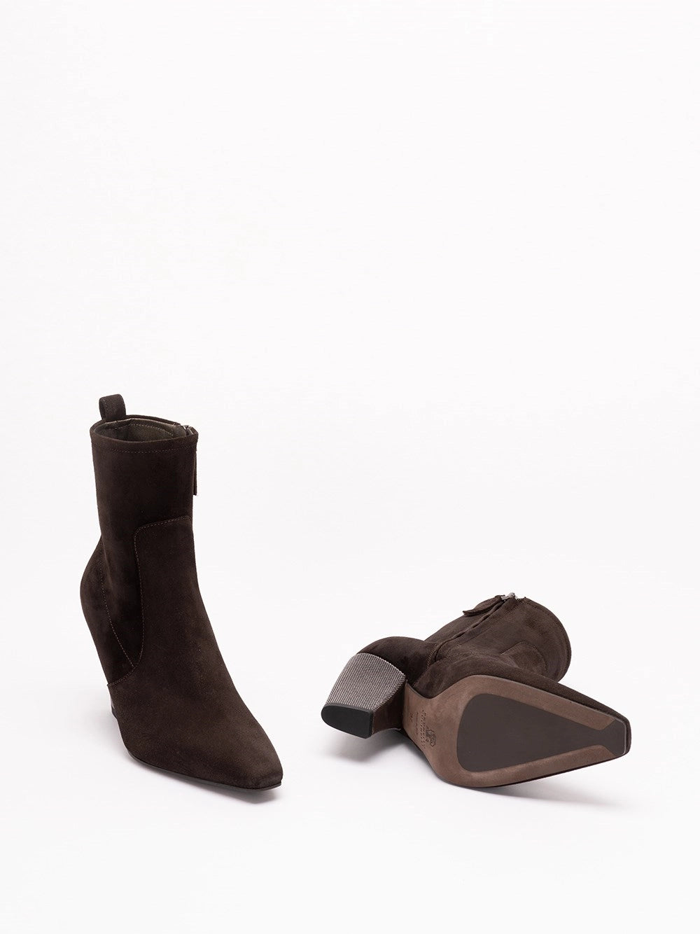 Brunello Cucinelli Women Suede Heeled Boots