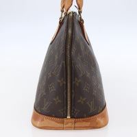 Louis Vuitton Alma Handbag Monogram Canvas Brown Canvas Handbag (Authentic Pre-Loved)