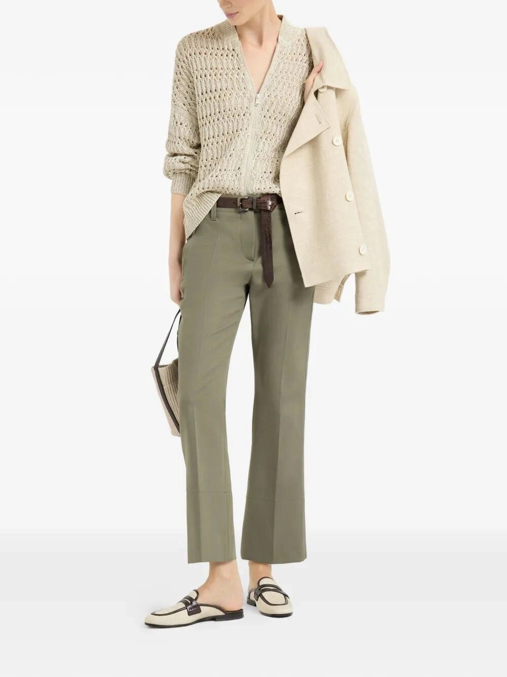 Brunello Cucinelli Women Kickflare Cigarette Trousers