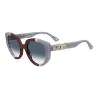 Moschino Sunglasses Cat Eye Full Rim, Blue/Brown Frame and Dark Blue Gradient Lens MOS173/S0S9W08