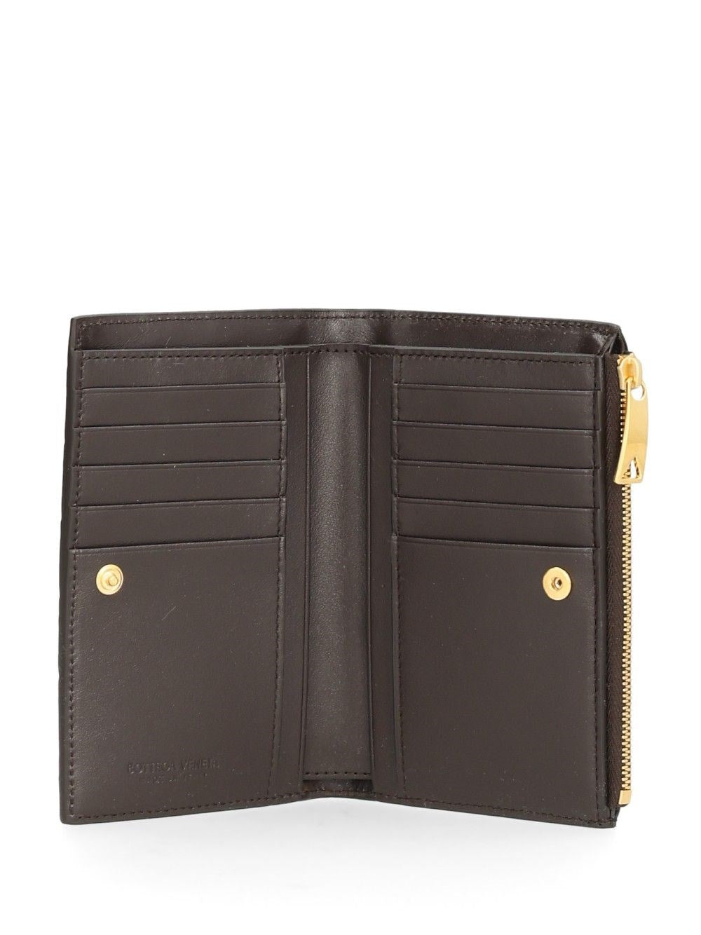 Bottega Veneta Women Medium Bi-Fold Braided Wallet