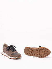 Brunello Cucinelli Women Suede And Fabric Runners