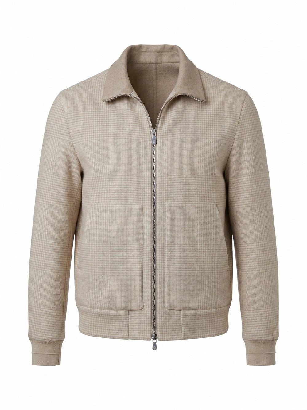 Brunello Cucinelli Men Hand-Crafted Reversible Bomber Jacket